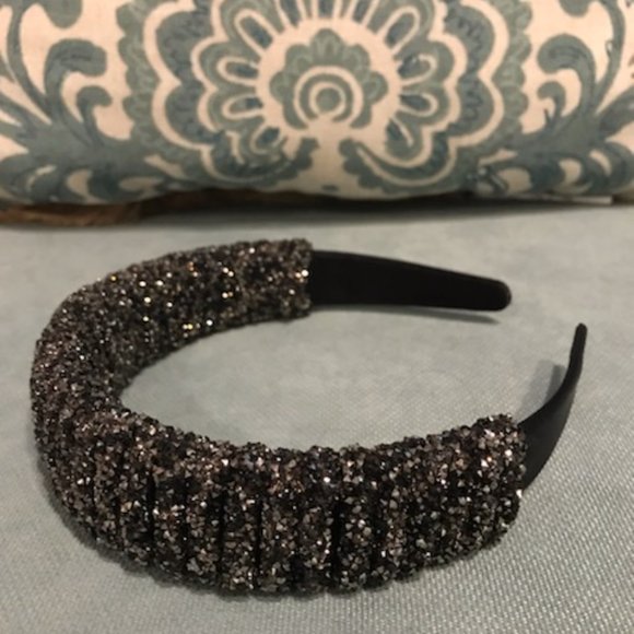 LANE BRYANT NWOT Embellished Statement Headband in Hematite Gray Black - Picture 8 of 12